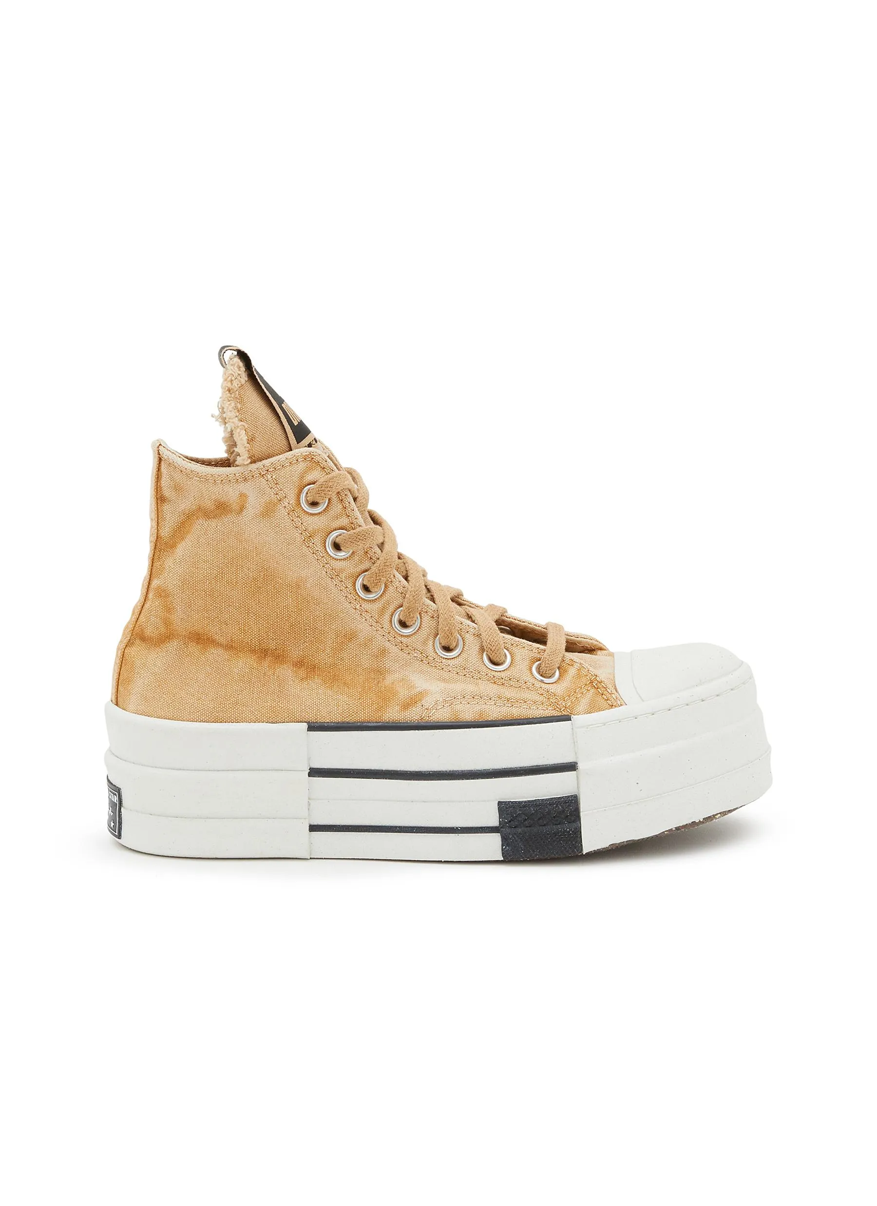 -----------RICK OWENS DRKSHDW ---- ------------ ----X Converse DBL DRKSTAR Overdyed High Top Sneakers --