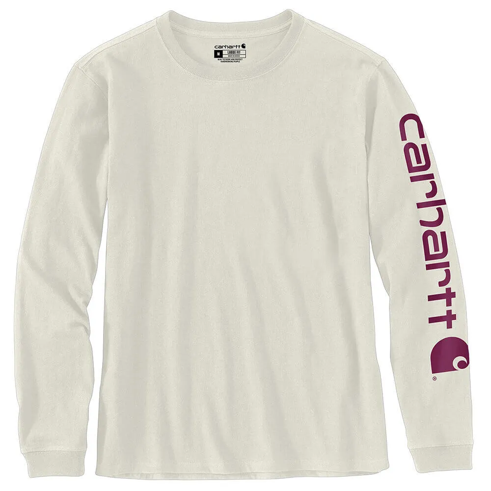 103401 - Carhartt Women's WK231 Workwear Sleeve Logo Long-Sleeve T-Shirt