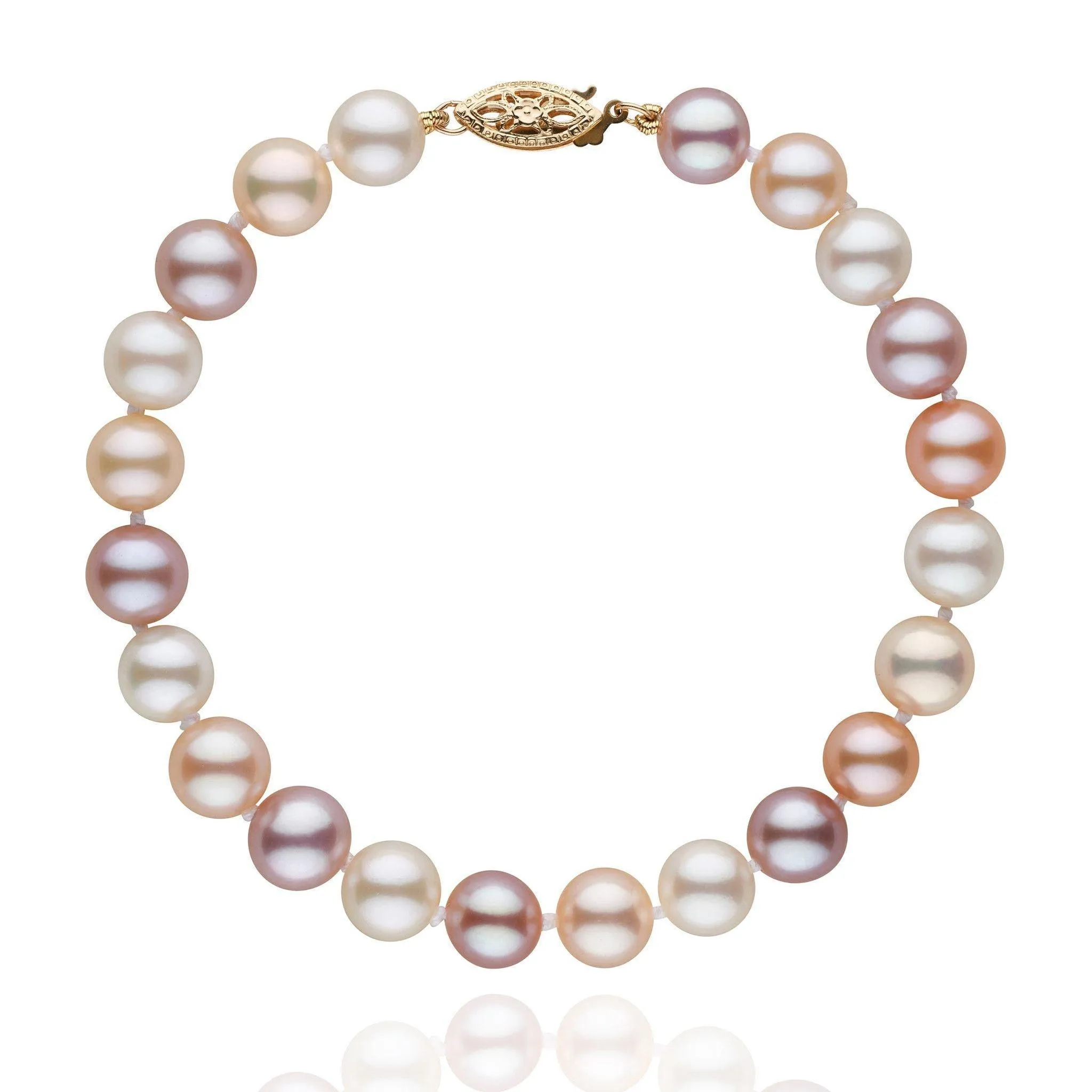 7.5-8.0 mm Multicolor Freshwater AAA Pearl Bracelet