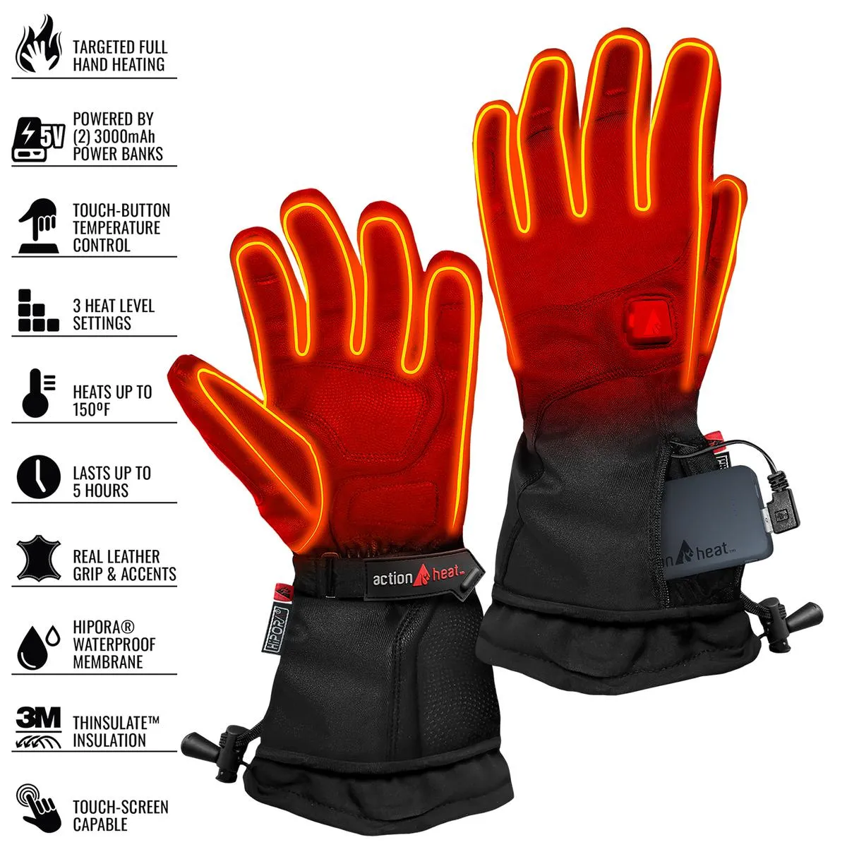 ActionHeat 5V Women's Premium Heated Gloves