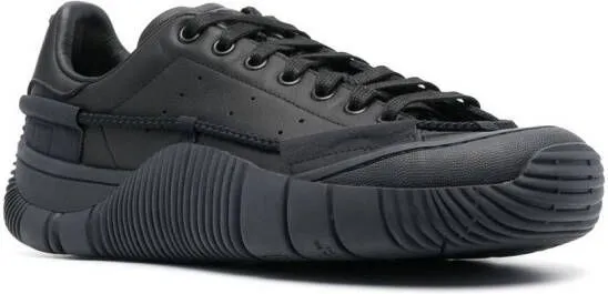 Adidas low-top leather sneakers Black