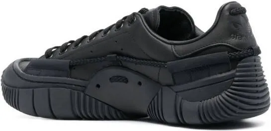 Adidas low-top leather sneakers Black