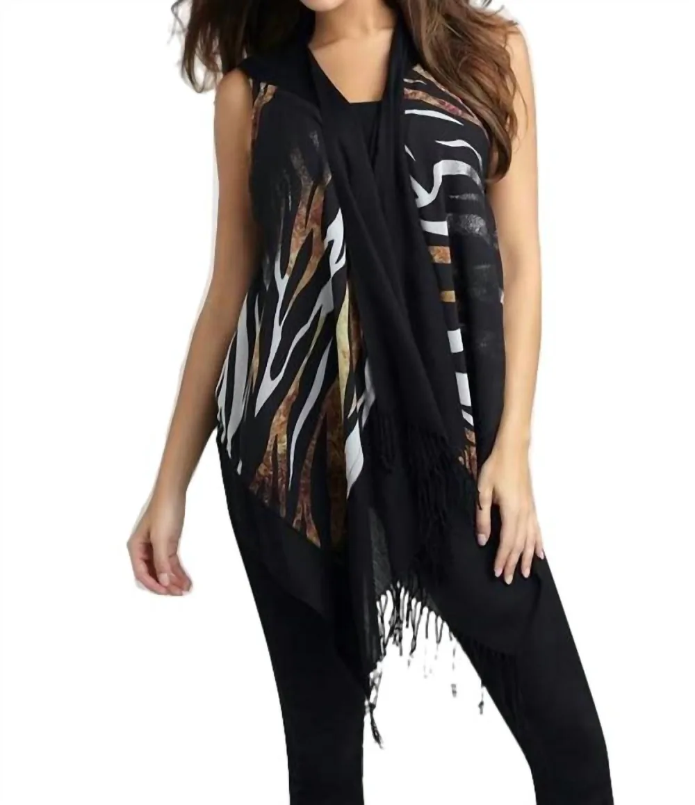 ANGEL - Tiger Stripes Long Vest