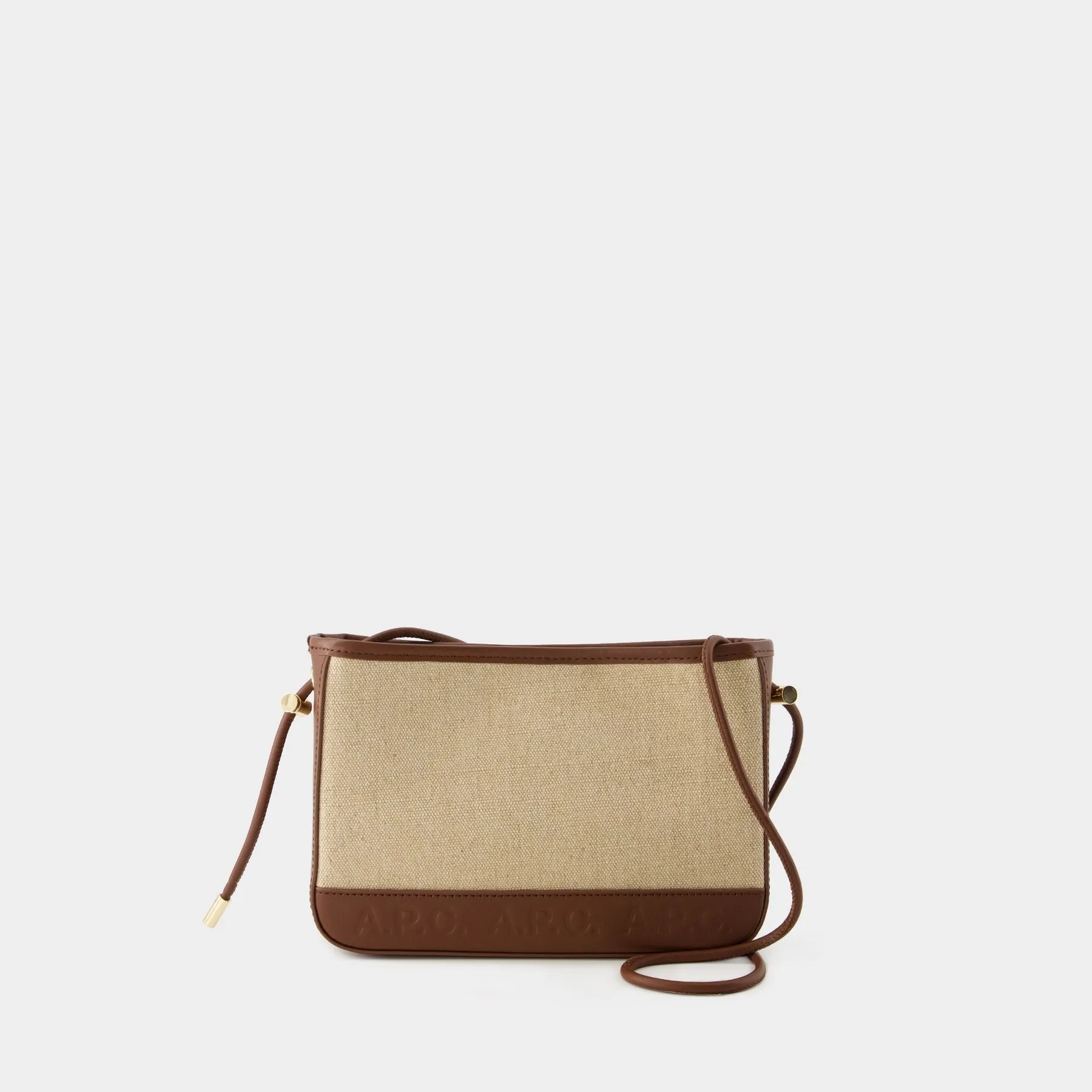 A.P.C.  Helene Shoulder Bag - A.P.C. - Canvas - Hazelnut