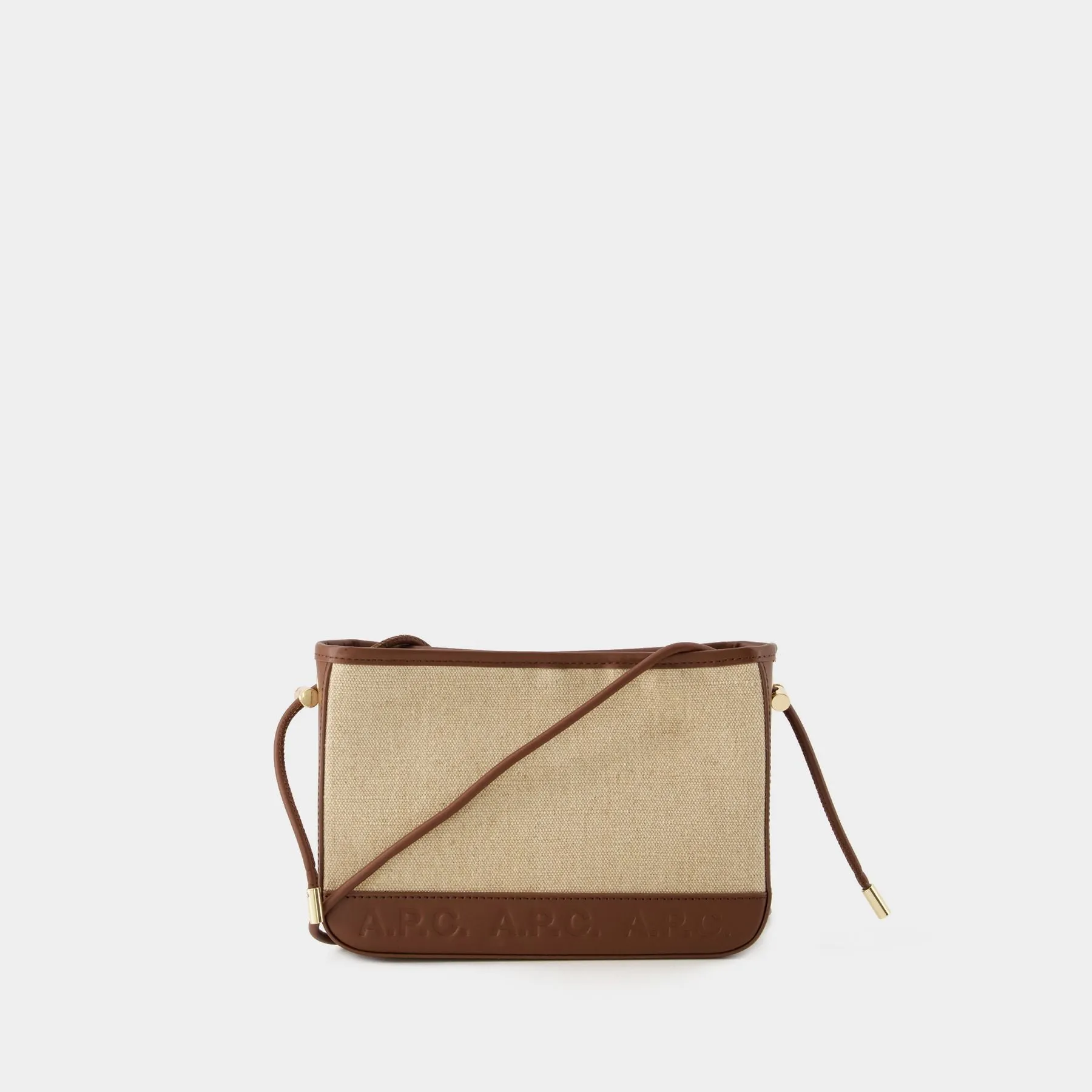 A.P.C.  Helene Shoulder Bag - A.P.C. - Canvas - Hazelnut