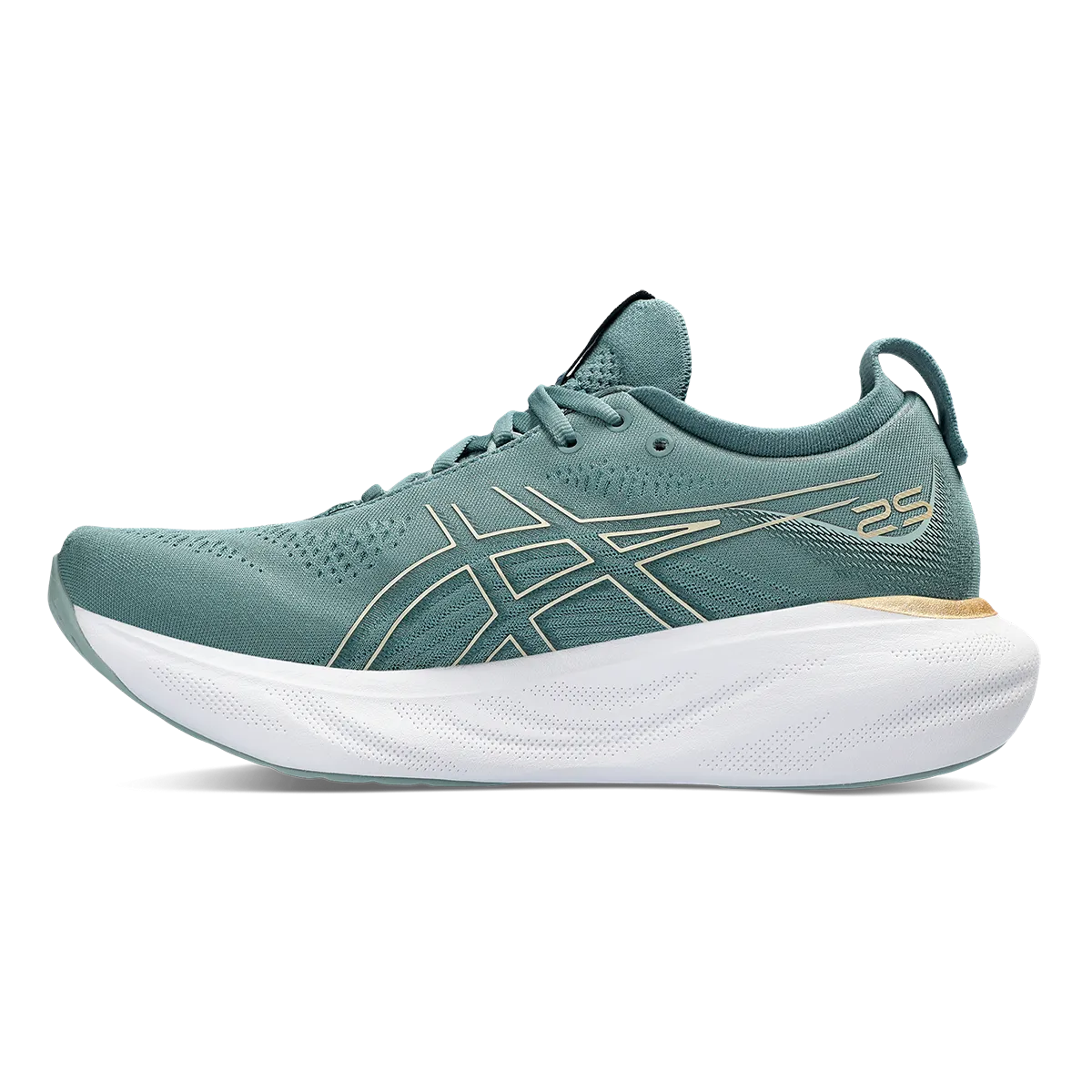 Asics Gel Nimbus 25 - Foggy Teal - Champagne