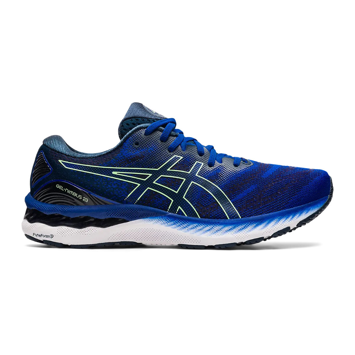 Asics Nimbus 23 - Monaco Blue - Bright Lime