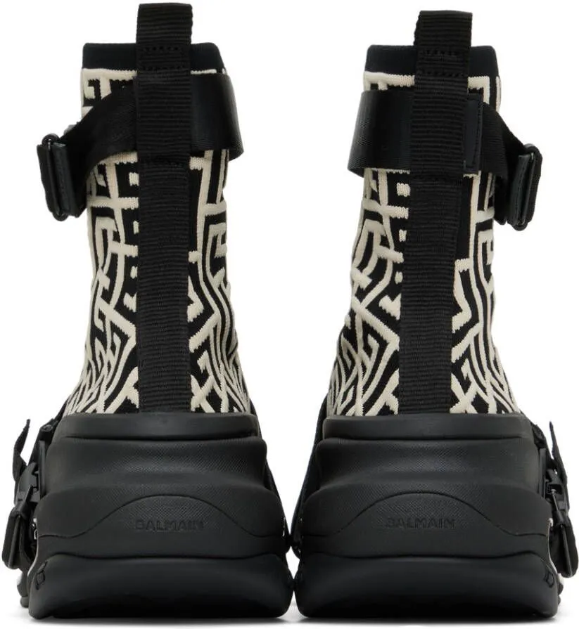 Balmain Black & White B-Bold Sneakers