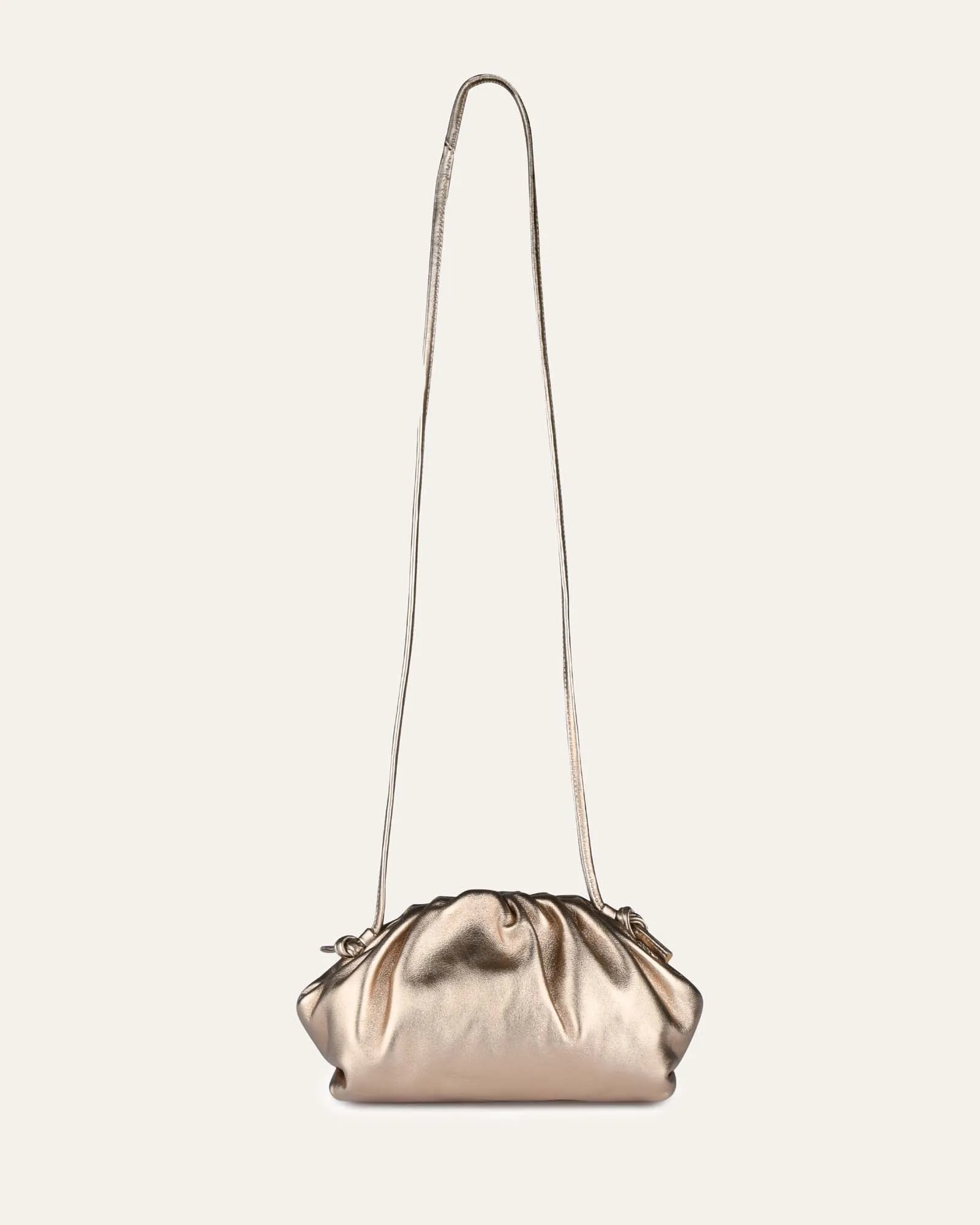 BAMBIE CROSS BODY BAG GOLD LEATHER