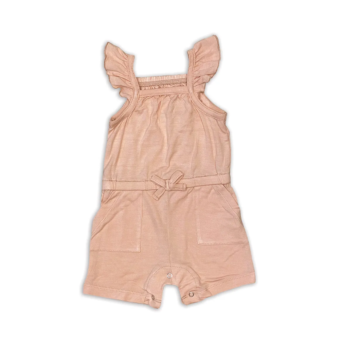 Bamboo Sleeveless Ruffle Romper (Blossom)