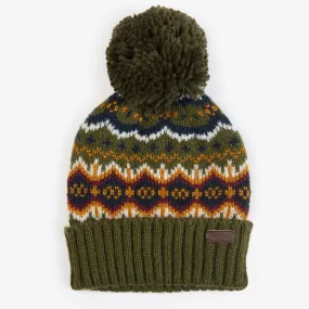 Barbour Case Fairisle Beanie | Olive