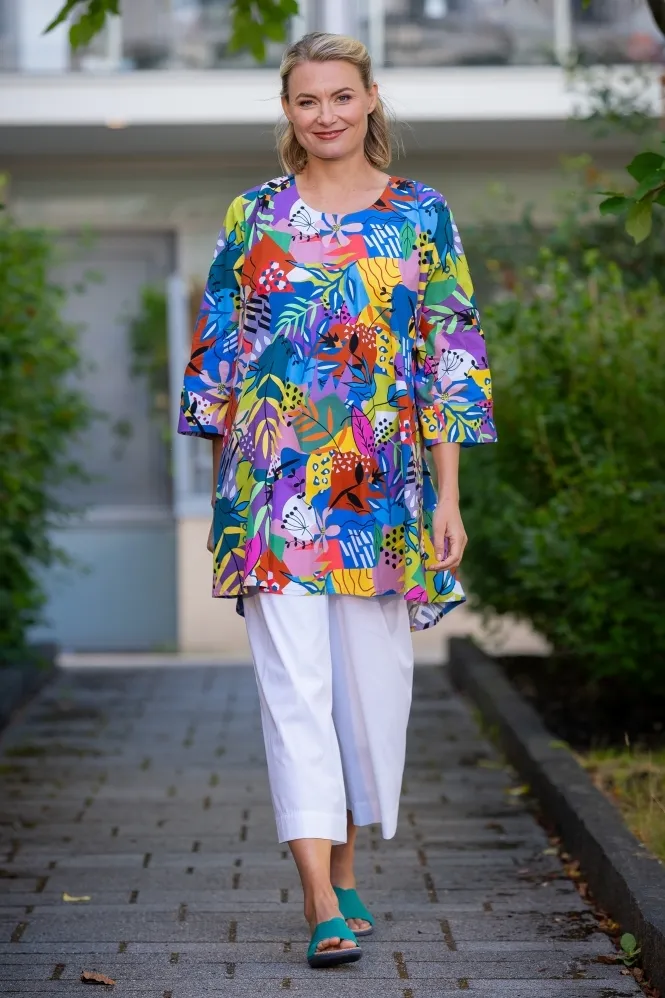 Bianca Tropical Print Tunic Dress - Multi - Bianca-Giardi 100