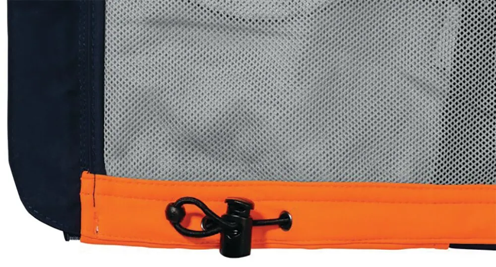 Bisley Workwear BV0348T_TT05 Vest - Men's Soft Shell Taped - Orange/Navy - XS