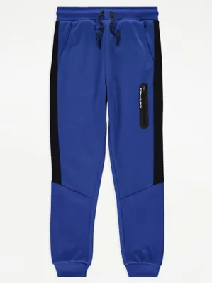 Blue Colour Block Unstoppable Zip Up Tracksuit | Kids | George at ASDA