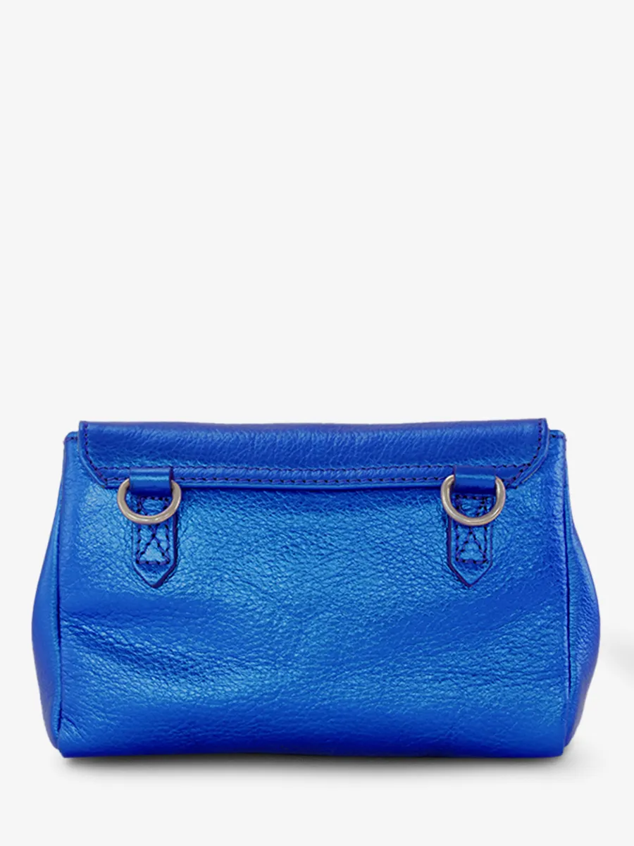 Blue Leather Cross-body Bag for Women - Suzon S Electric Blue | PAUL MARIUS