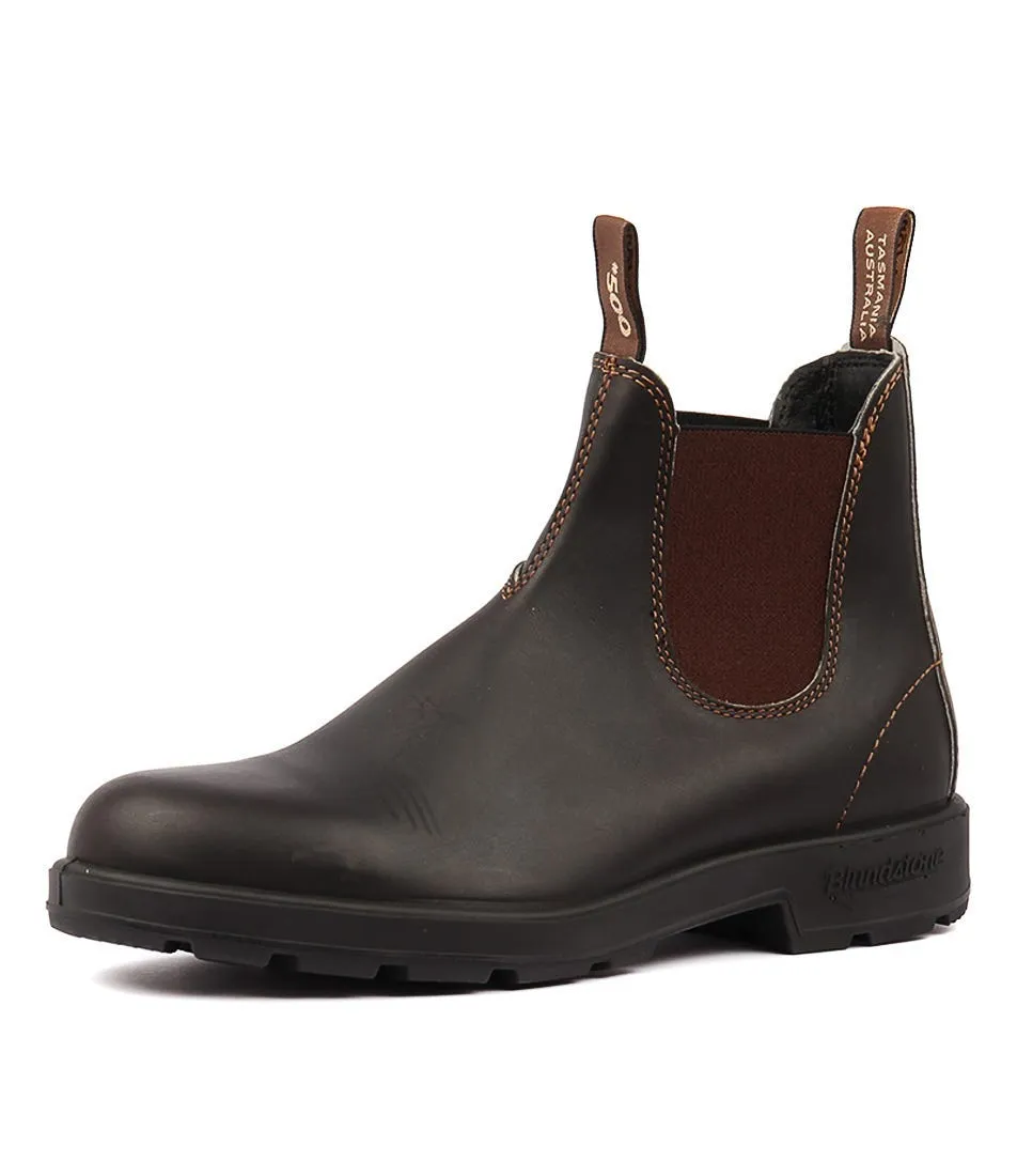 BLUNDSTONE 500 Mens Boot Stout Brown Leather