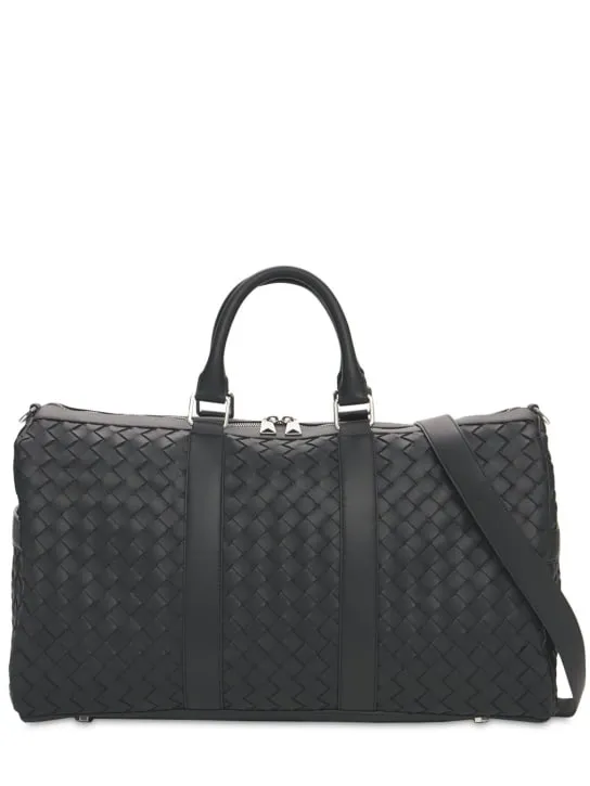 Bottega Veneta   Medium intrecciato leather duffle bag 