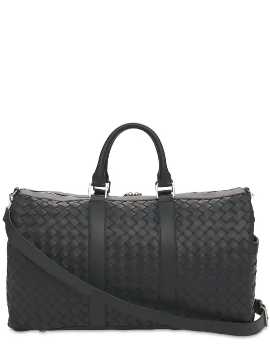 Bottega Veneta   Medium intrecciato leather duffle bag 