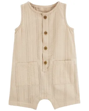 Carters Oshkosh Baby Seersucker Romper