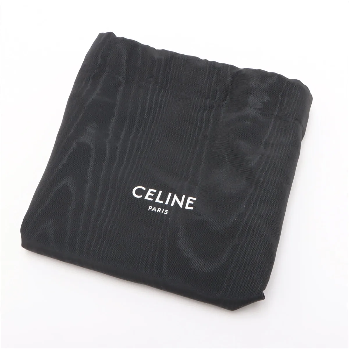 CELINE Triomphe Medium Leather Shoulder bag black