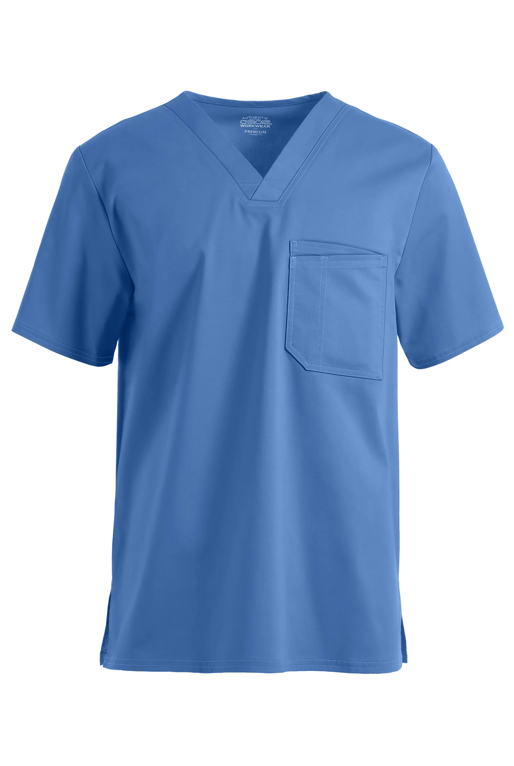 Cherokee Workwear Core STRETCH Men's 2-Pocket V-Neck Scrub Top