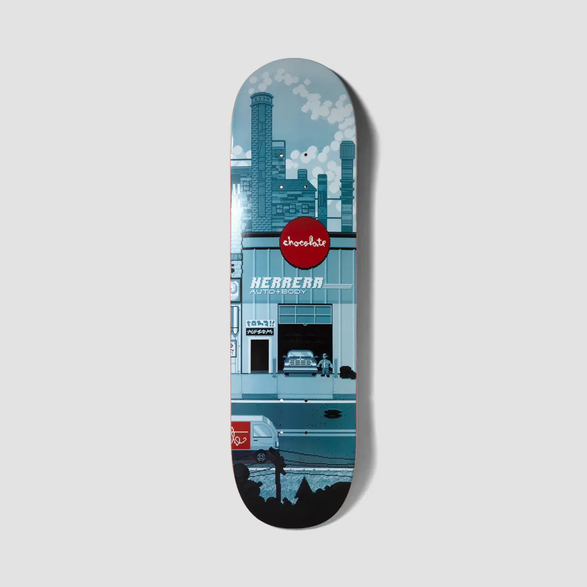 Chocolate Pixel City Erik Herrera Skateboard Deck - 8.5