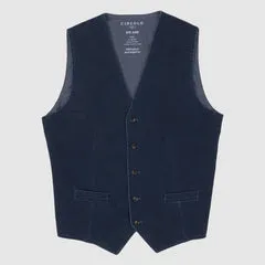 Circolo Knitted Indigo Vest