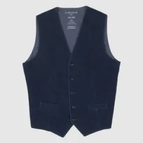 Circolo Knitted Indigo Vest