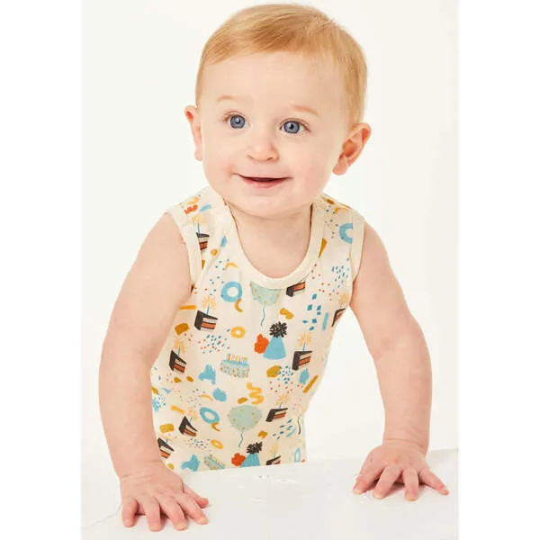 Clover Baby & Kids Tank Top Shorts Romper, Birthday