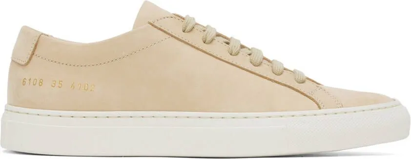 Common Projects Beige Achilles Low Sneakers