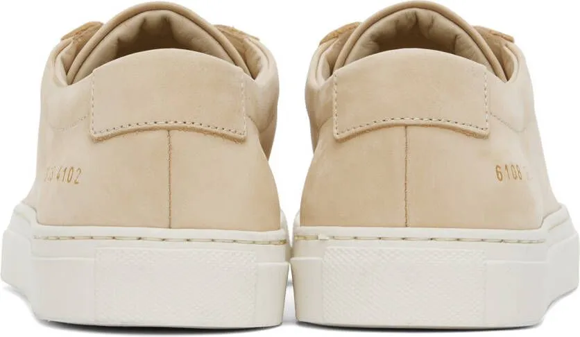 Common Projects Beige Achilles Low Sneakers