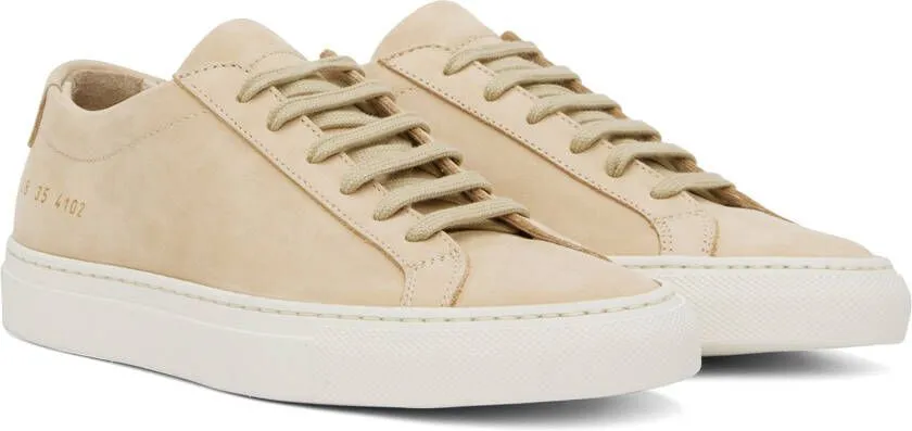 Common Projects Beige Achilles Low Sneakers