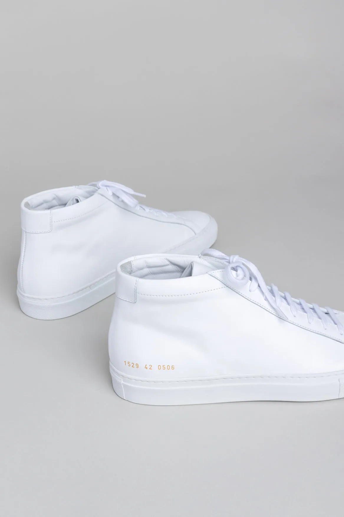 Common Projects White Achilles High-Top Sneakers