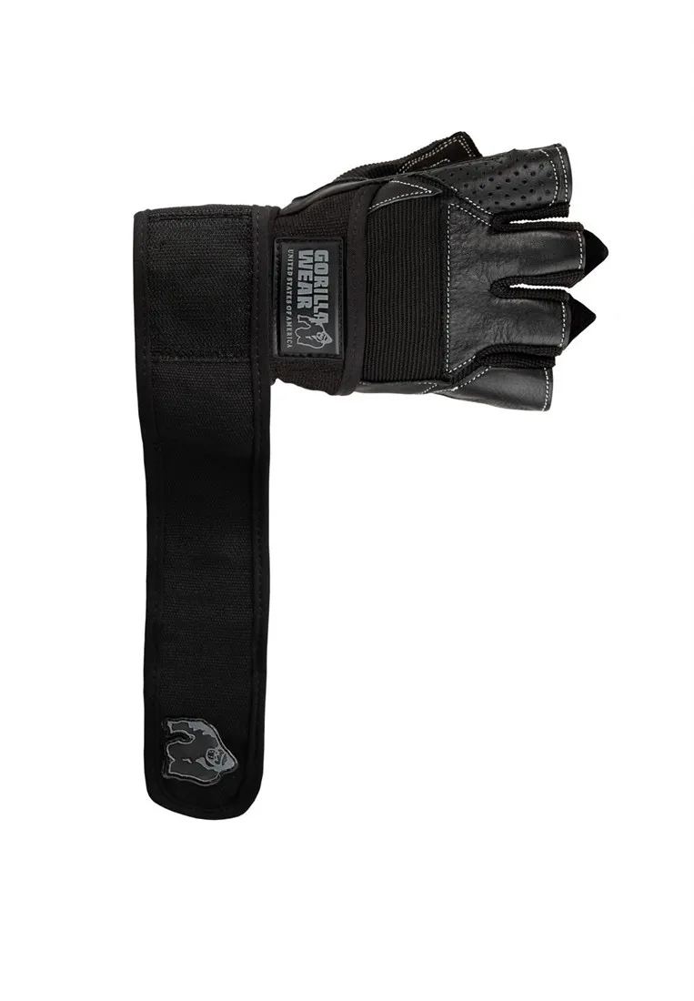 Dallas Wrist Wrap Gloves - Black - 3XL Gorilla Wear