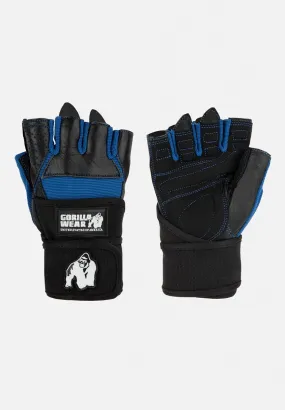 Dallas Wrist Wraps Gloves - Black/Blue - S Gorilla Wear