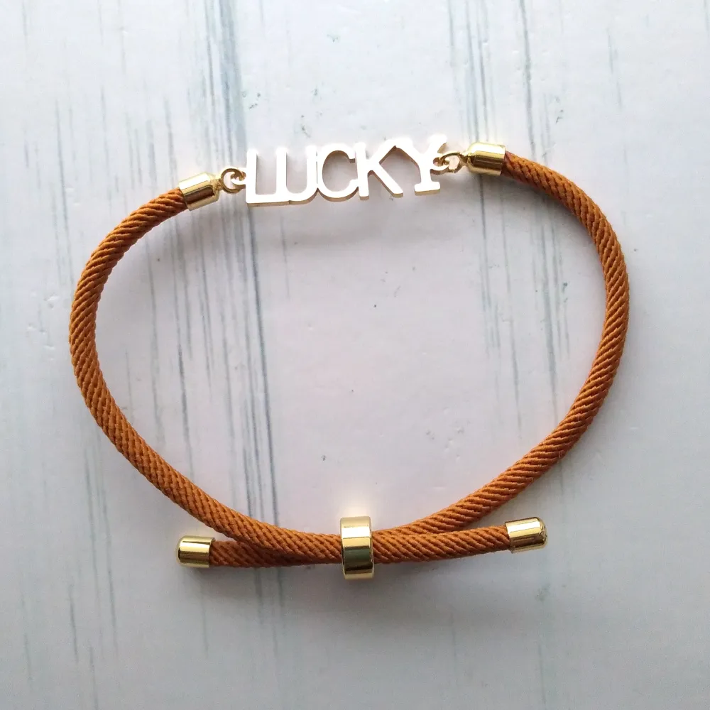 Dani Lucky Corded Slider Bracelet