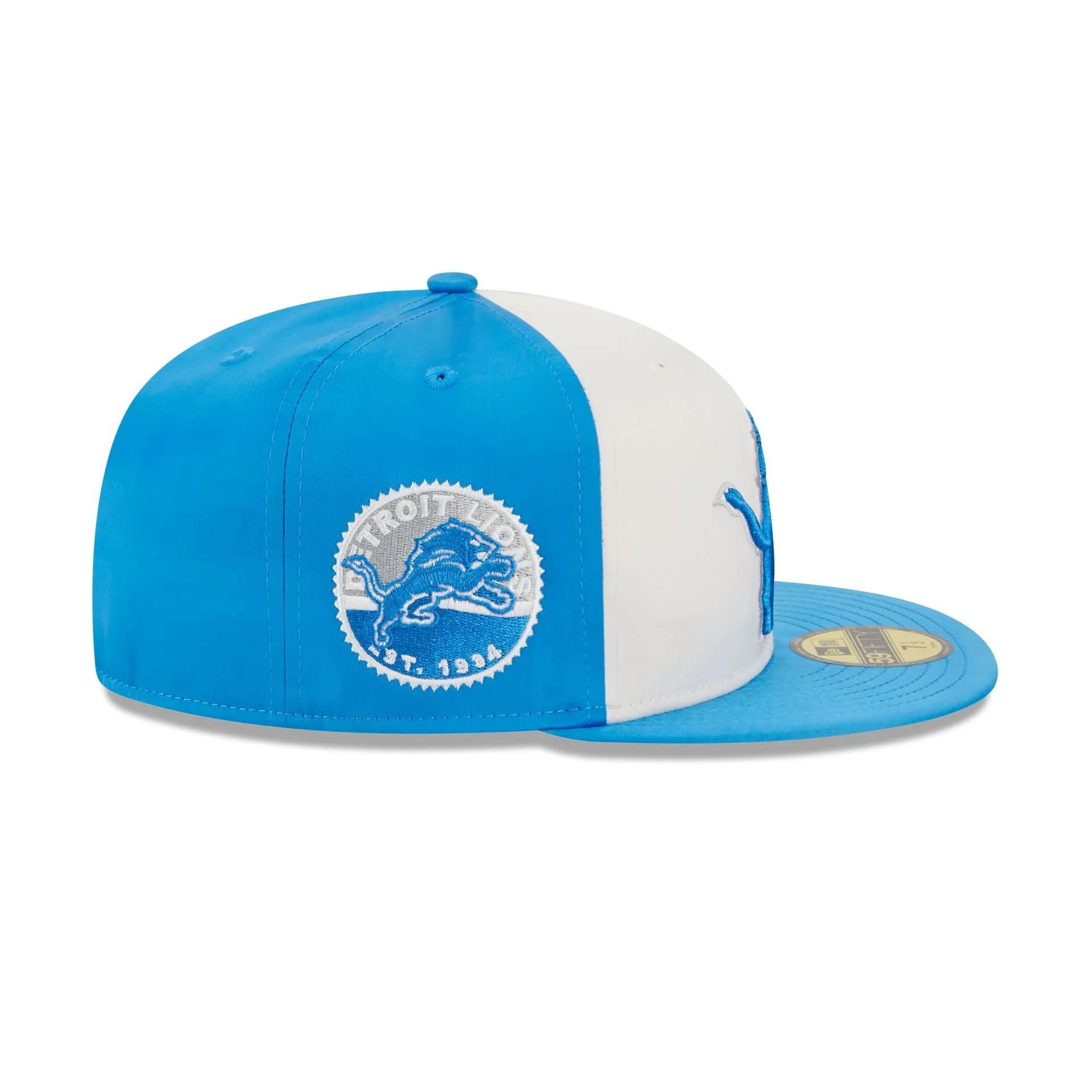 Detroit Lions Throwback Satin 59FIFTY Fitted Hat