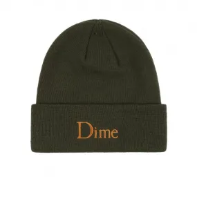 Dime Classic Wool Fold Beanie (Army)