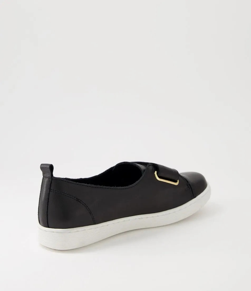 DJANGO & JULIETTE Delcry Blackwhite Leather Sneakers