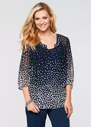 Dotty Chiffon Tunic by bonprix | Look Again