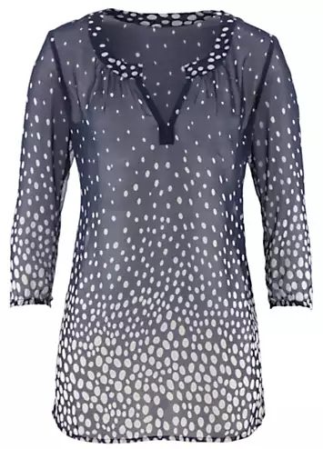 Dotty Chiffon Tunic by bonprix | Look Again