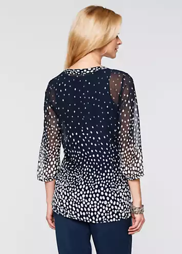 Dotty Chiffon Tunic by bonprix | Look Again