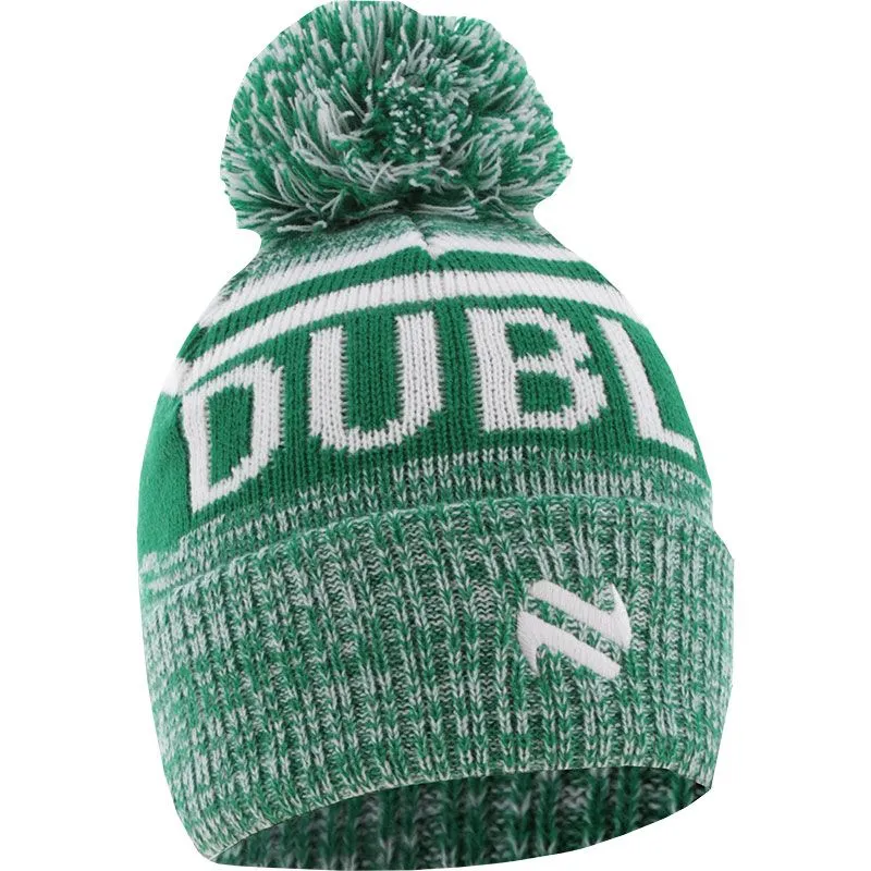 Dublin Bobble Hat Green / White