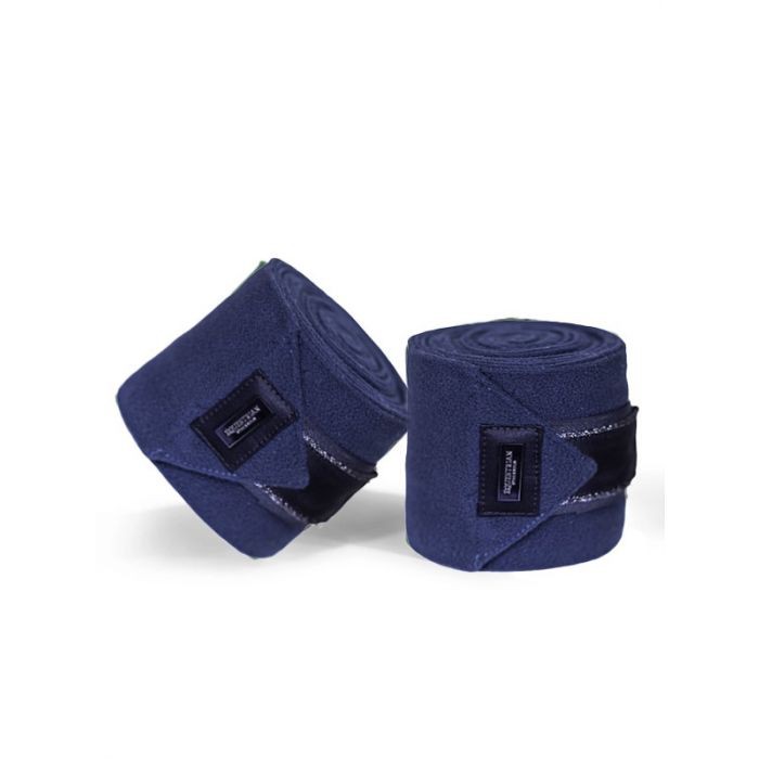 Equestrian Stockholm fleece bandages Blue Meadow