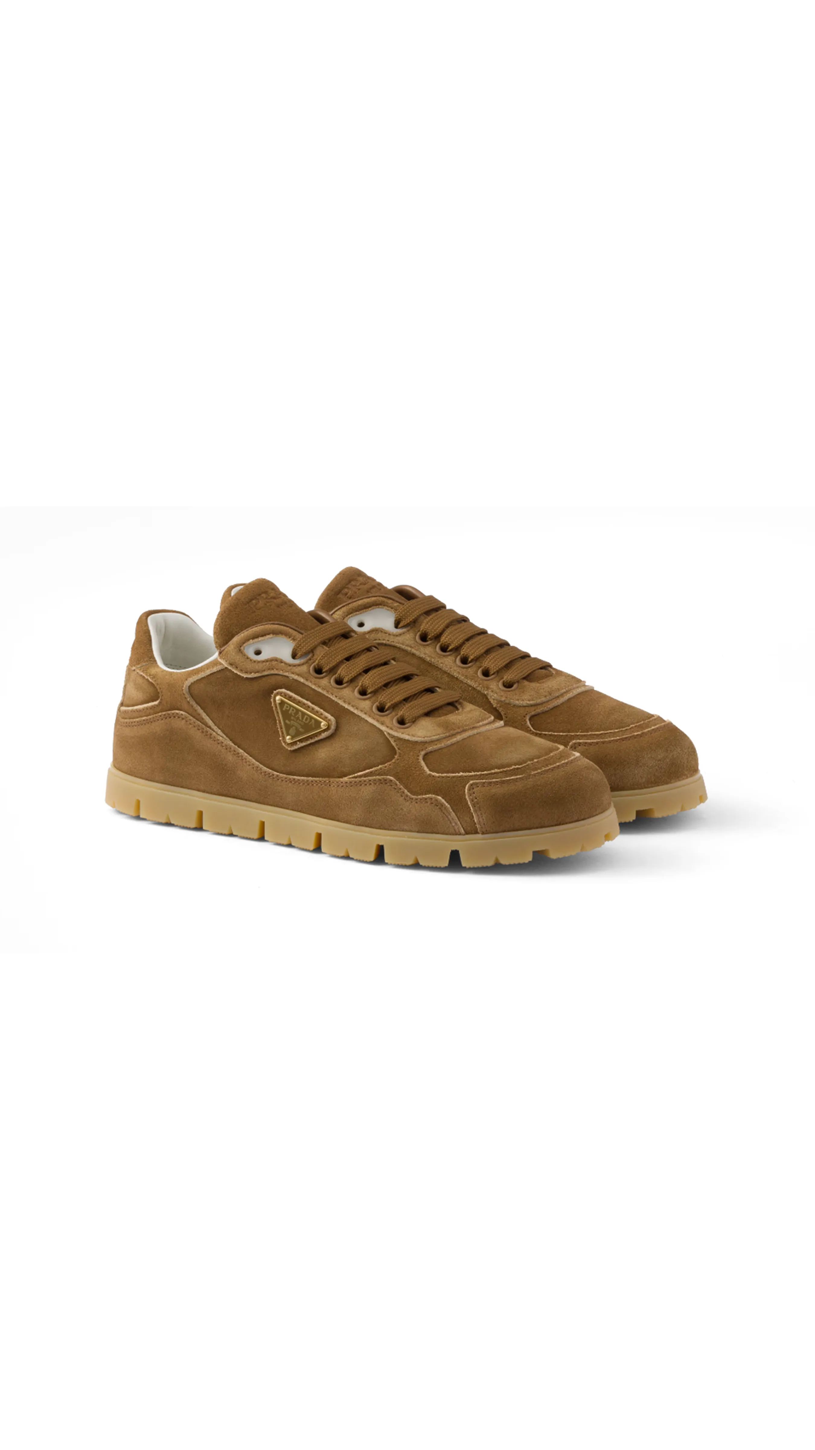 Faded Suede Sneakers - Cinnamon