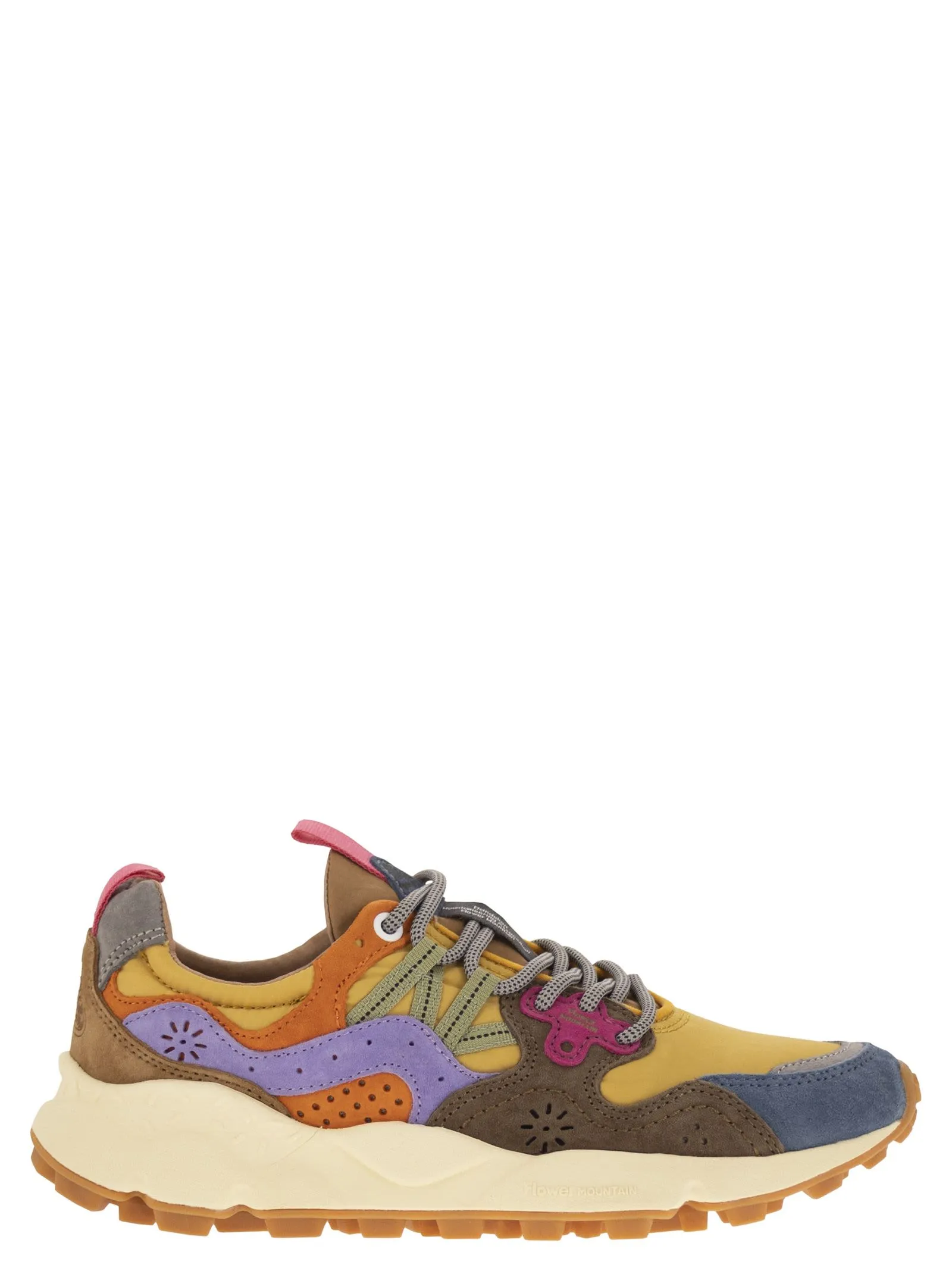 Flower Mountain Yamano 3 - Sneakers In Suede And Technical Fabric