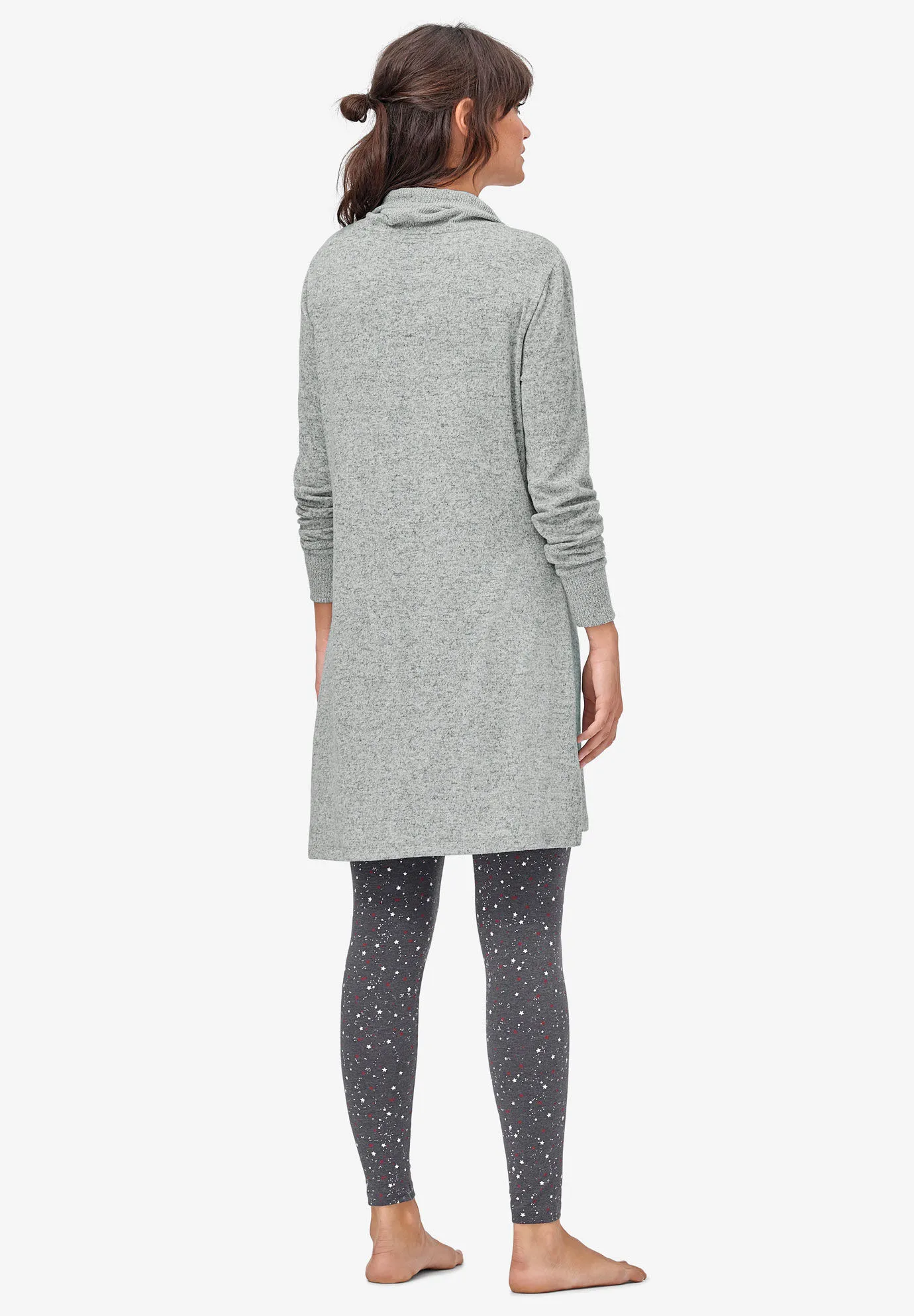 Funnel-Neck Lounge Sweatshirt Tunic