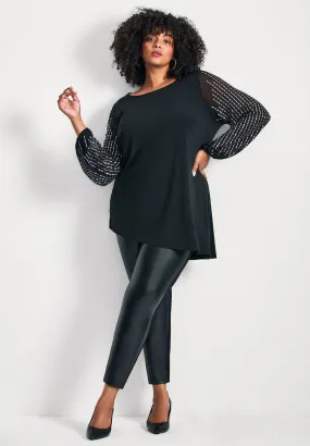 Glitz Embellished Sleeve Tunic