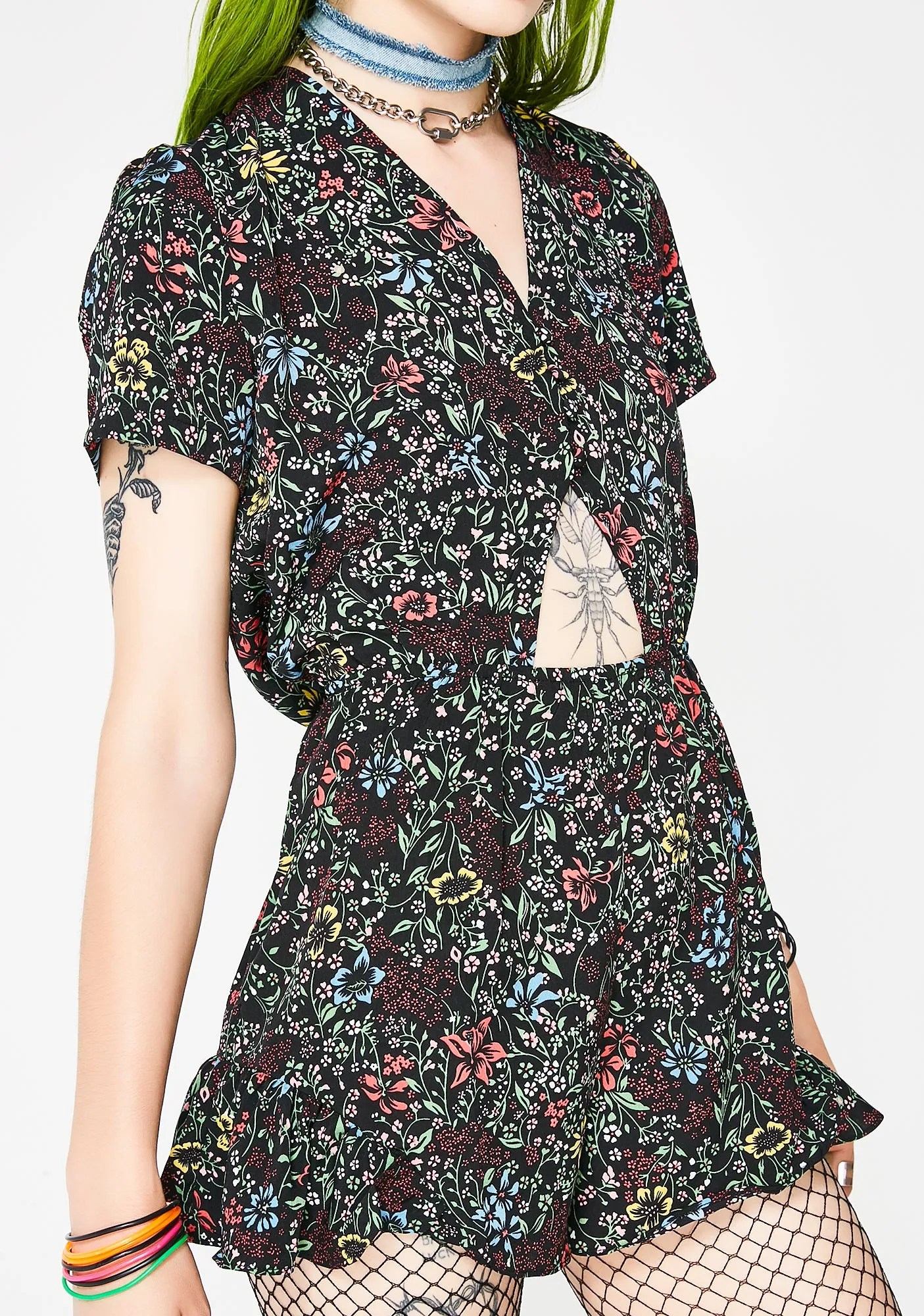 Gloom N Bloom Romper-