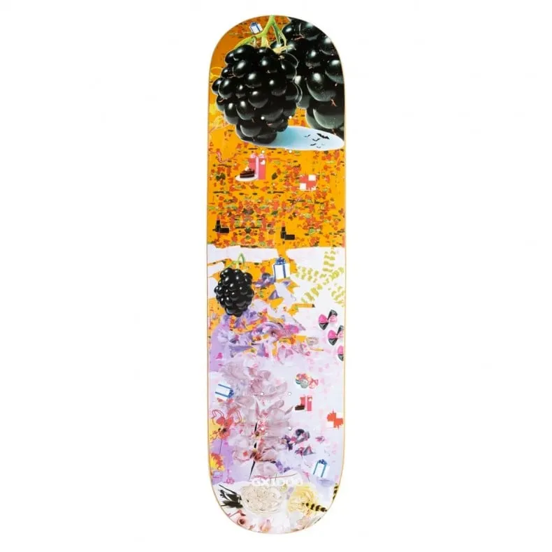 GX1000 Black Berry Tiger Lily Skateboard Deck 8.5